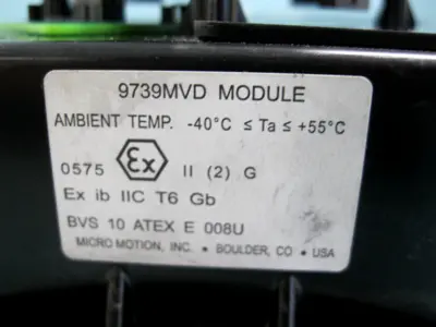 Used Micro Motion 9739 MVD 61UAEZZZ Sensors New Hampshire US | Bitter End Trading #1493541