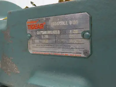 Leeson 121067.00 Gearmotor 10:1 Tigear Reducer 1Hp 230/460V 3PH 143TC RH MR94759