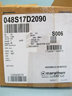 NEW Marathon Electric SVK 48S17D2090L