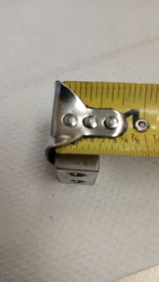 USED Misumi Stopper Block 40HRC 1045 Carbon Steel Counterbored