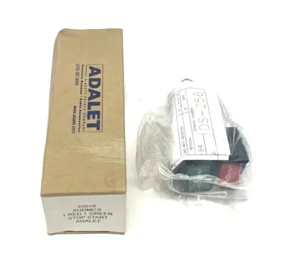 New | in-Stock Adalet Explosion Proof Dual Pushbutton, Maintained, Red/Green, 20018 Relays & Switches Michigan US | Maverick Industrial Sales #1391086
