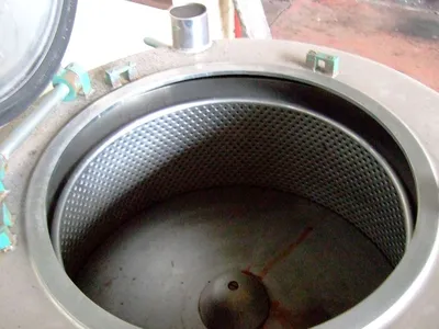 Ferrum J8P-S, 31 x 16 sanitary perforate basket centrifuge, 316SS.