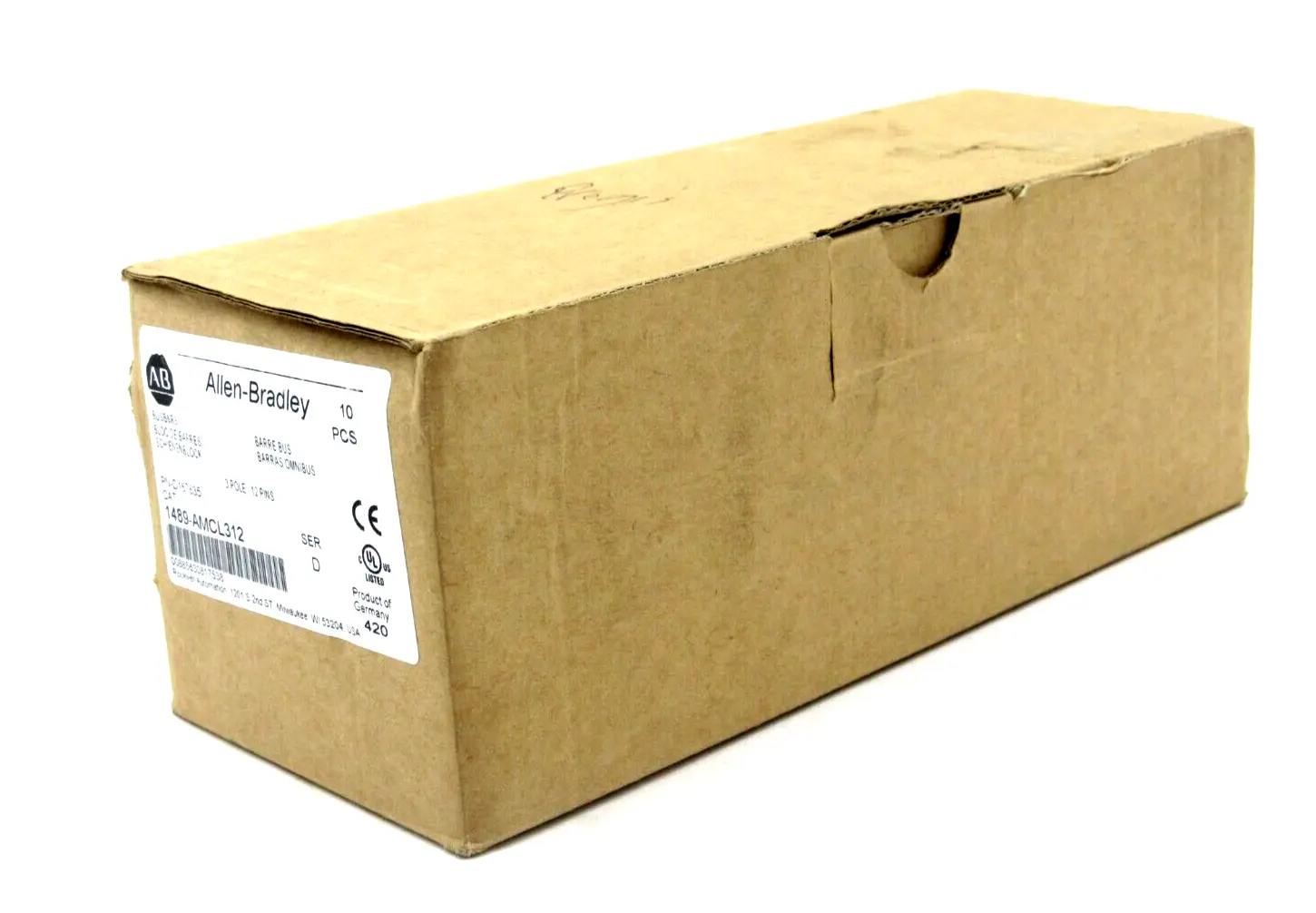NEW 8 PCS ALLEN BRADLEY 1489-AMCL312 BUS BARS SERIES D 1489AMCL312