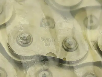 Renold 60A1X10FT Riveted #60 Roller Chain 10Ft Length 3/4" Pitch Single Strand