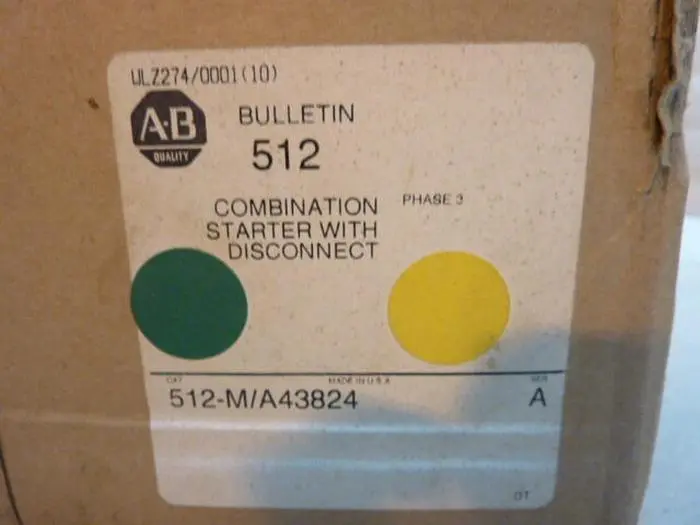 NEW ALLEN BRADLEY 512-M/A43824 SER A