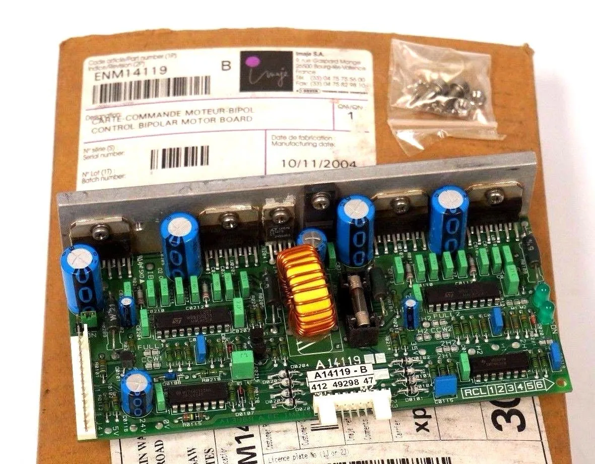 USED MARKEM IMAJE ENM14119 BIPOLAR MOTOR CONTROL BOARD A14119-B
