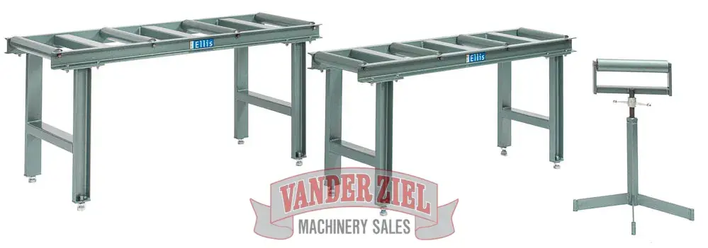 Ellis Stock Stand for Model 1800's and 2000's – 5’ Long, 4-Rollers, PN 6228
