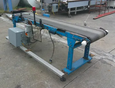SPC9273  Conveyor New London Engineering belt conveyor CS, 18" wide x 96" long