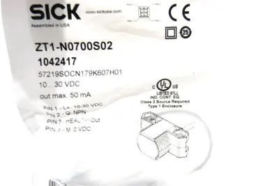 NEW SICK ZT1-N0700S02 PROXIMITY SWITCH ZT1N0700S02