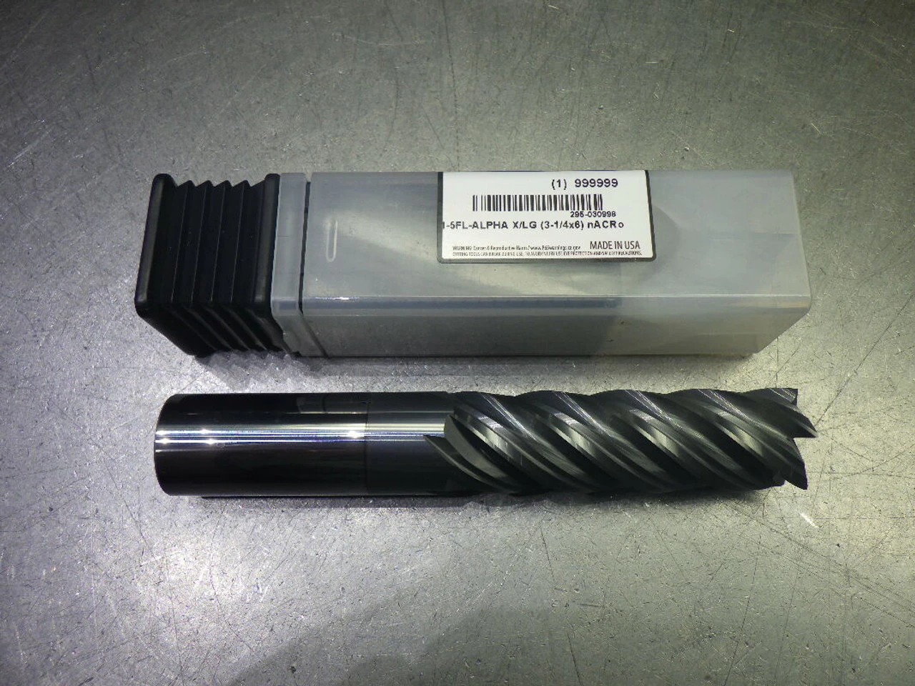 Monster 1" 5 Flute Carbide SQ X/LG Endmill 1" Shank 295-030998 (LOC3575)