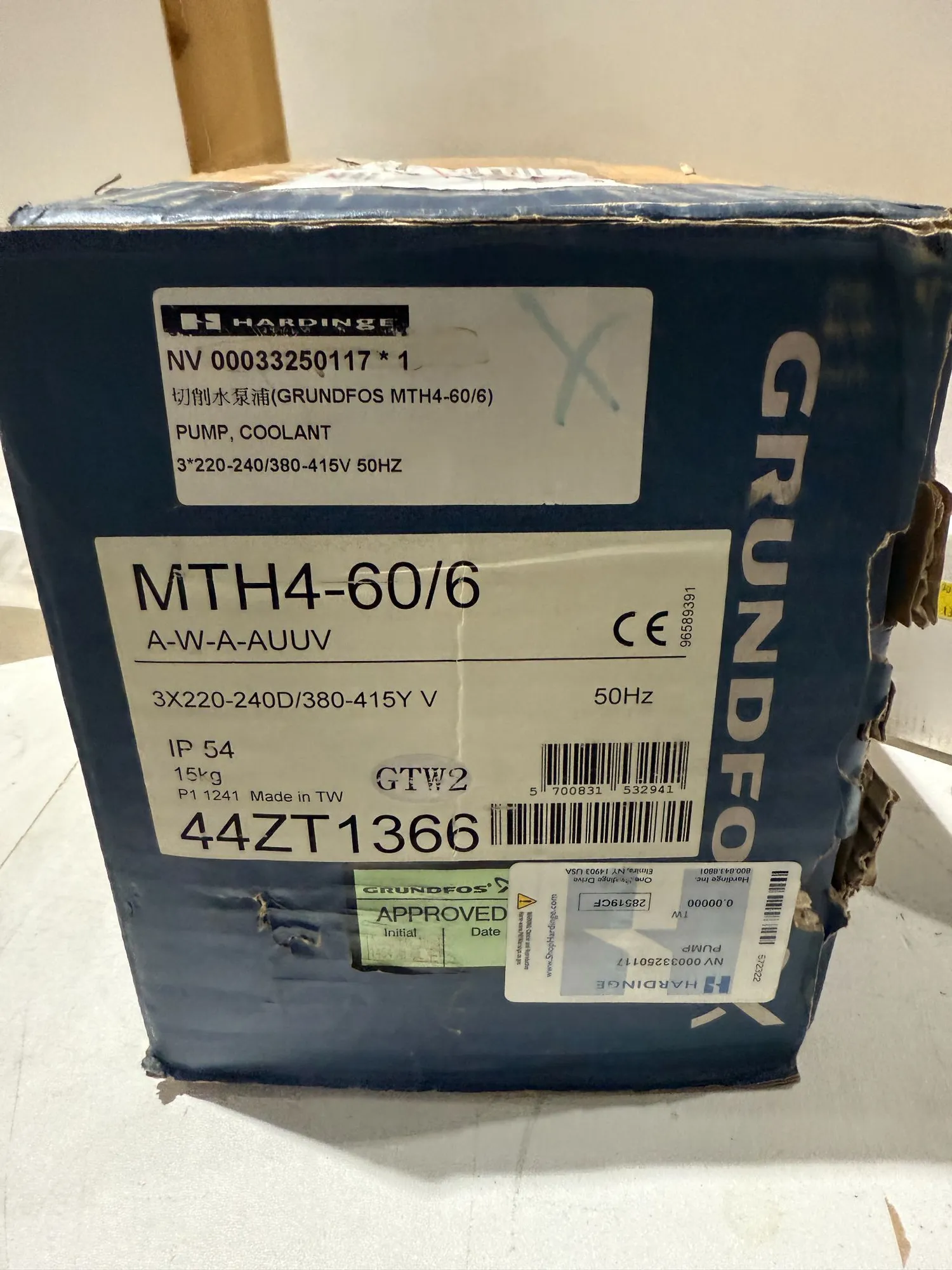 NEW GRUNDFOS MTH4-60/6 A-W-A-AUUV