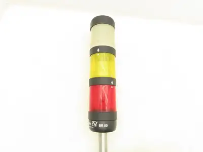 Pfannenberg BR50 Stacklight Signal Tower Red Yellow Clear Mounting Bracket 230V