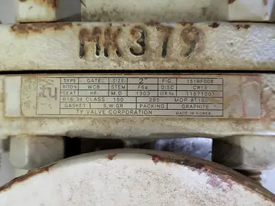USED TY VALVE CORPORATION 151RF008