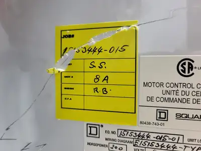 USED SQUARE D MODEL 6