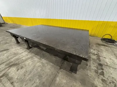 12'3" X 8'3" STEEL LAYOUT TABLE: STOCK #23550