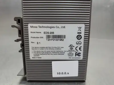 USED Moxa EDS-205 5-Port Management Ethernet Switch, Rev 2.1