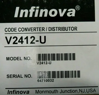 NEW INFINOVA V2412-U CODE CONVERTER/DISTRIBUTOR V2412U