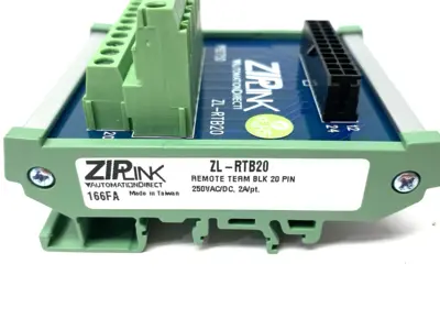 New | in-Stock AutomationDirect ZIPLink Feedthrough Module, 20-pole, DIN rail mount PLC Processors Michigan US | Maverick Industrial Sales #1398871