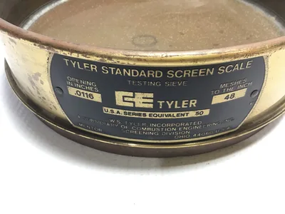 W.S Tyler Standard Screen Scale Testing Sieve 48 Mesh Series 50 .0116 Opening Inches