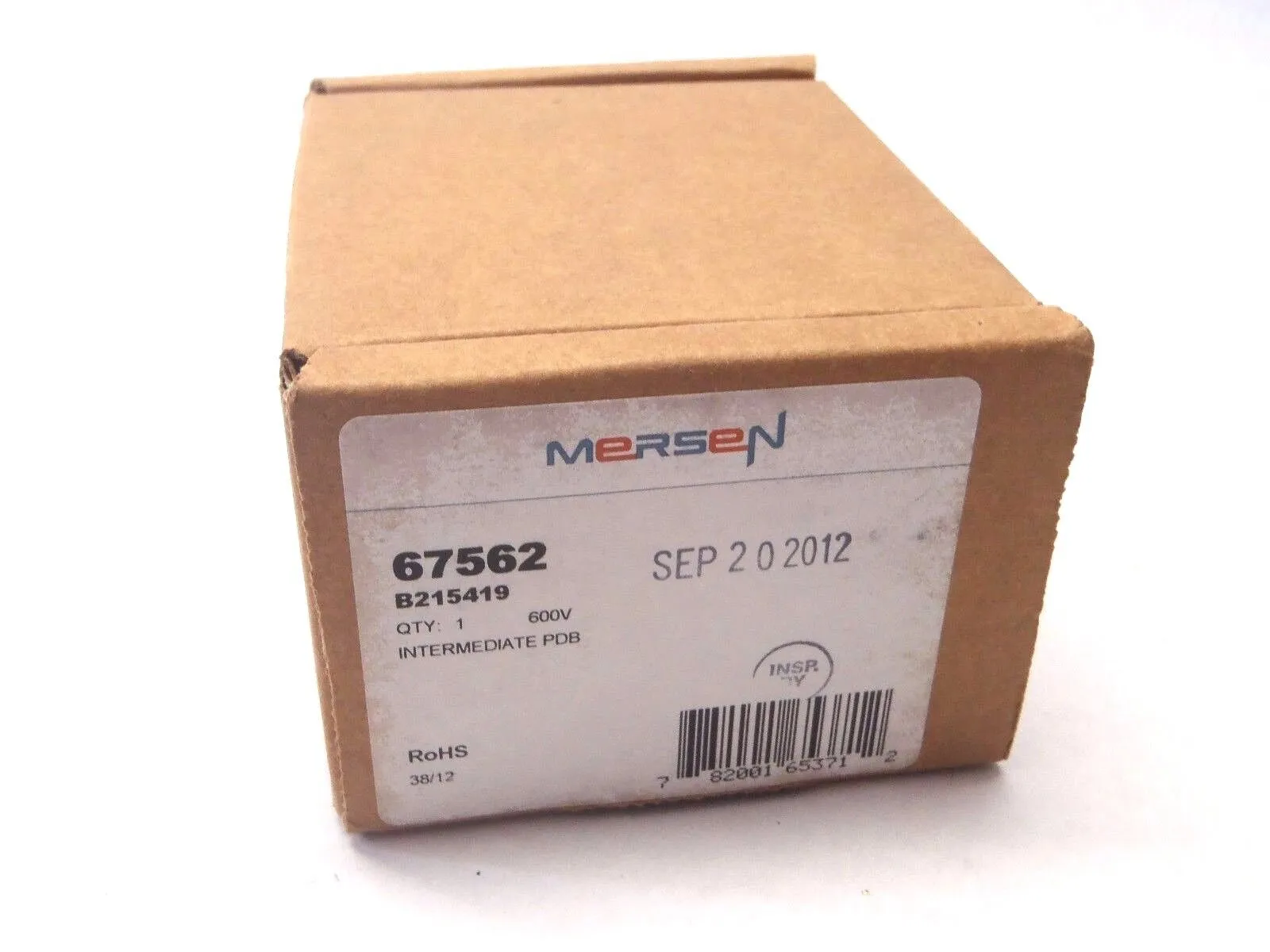 67562 | Mersen  Intermediate Dual Fuse Block PDB 600V B2155419 - New Other