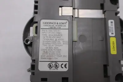 GIDDINGS & LEWIS M.1300.7372 R1 Input Module 24VDC SINK/SOURCE STOCK 627-D