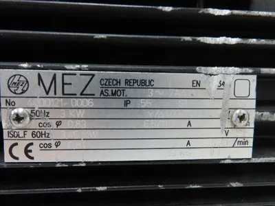 MEZ 7AA100L04 Hydraulic Pump Motor 3.4kw 1720rpm 230/460V 3PH IEC 100L Metric