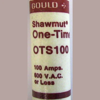 Gould 100 Amp One-Time Fuse