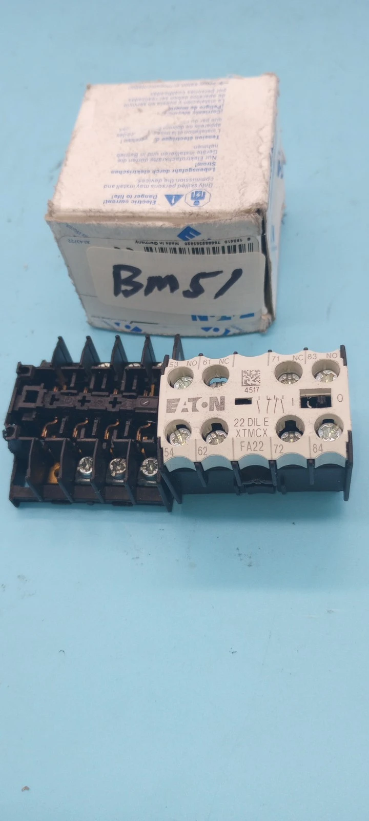 New | in-Stock Eaton EATON 22-DIL-E-XTMCX-FA22 AUXILIARY CONTACT BLOCK 4 POLE 10A 600V Circuit Breakers Arizona US | ASSET CONVERSION SPECIALISTS, INC. #1181227