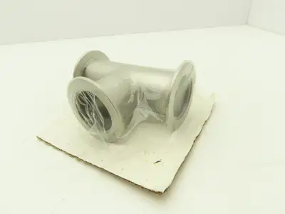 A&N Corporation QF50-200-T 2" NW 50 ISO-QF-Tee Flange Stainless Steel A = 2.76