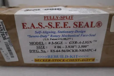 Sealogic Innovations MODEL 3-SGZ SIZE 06-3.938" PN. ES-64-56/DCKR-NRMPC-4 NEW