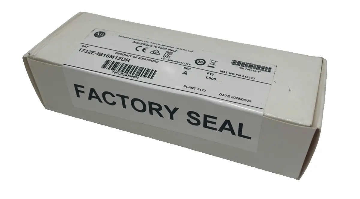 ALLEN BRADLEY 1732E-IB16M12DR I/O BLOCK 16 PT. INPUT 1732EIB16M12DR NEW,SURPLUS