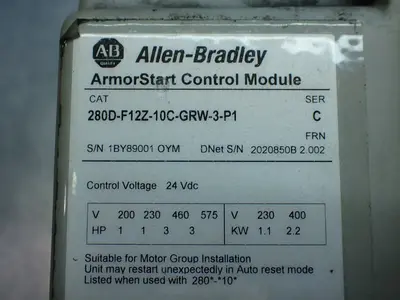 USED ALLENBRADLEY 280DFN10C