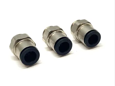 New | in-Stock Legris Push to Connect Male Connector 1/4" NPT 8mm Tube Dia. LOT OF 3 Parts (Hydraulics and Pneumatics) Michigan US | Maverick Industrial Sales #1391677