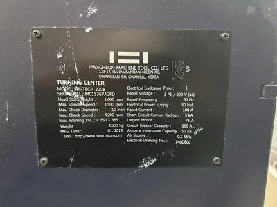 2019 HWACHEON HI-TECH 200B LATHES, UNIVERSAL, N/C & CNC | Prime Machinery (8)
