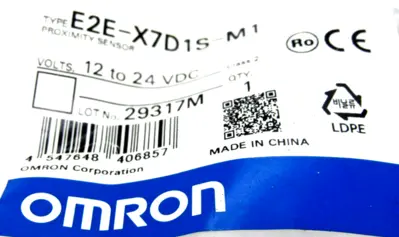 NEW OMRON E2E-X7D1S-M1 PROXIMITY SENSOR 12-24 VDC E2EX7D1SM1