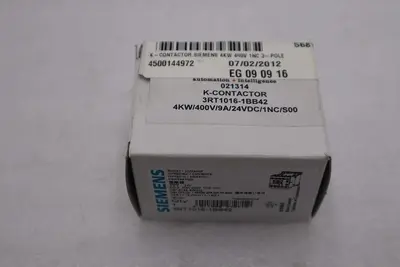 New Siemens contactor 3RT1016-1BB42 3RT10161BB42 New With Box Stock G873A