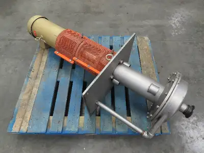 RS Corcoran 5000VEC-1 Vertical Sump Centrifugal Pump 2"x1" 20 GPM 5Hp 460V 316SS