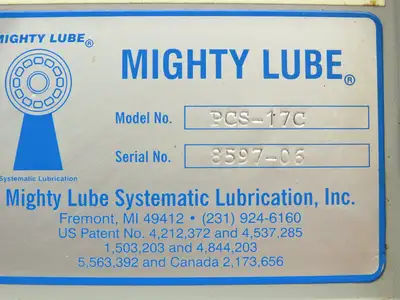 Mighty Lube PCS-17C Chain Lubricator Pump Monitor Control Panel 120V