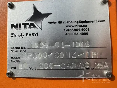 Used NITA LABELER XP300 Labelers | Star Industries #1253407