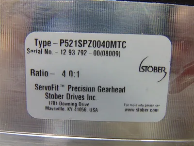 Stober P521SPZ0040MTC ServoFit Precision Gearhead 4.0:1 Ratio New NIB