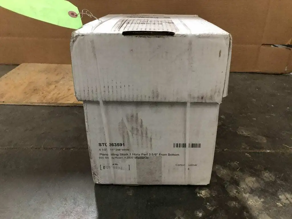 STO263591 8.5″ X 11″ Plano Billing Stock ; White -2500 Sheets NIB