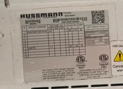 12-0082 Hussmann 14 Foot 4 Piece Deli Island