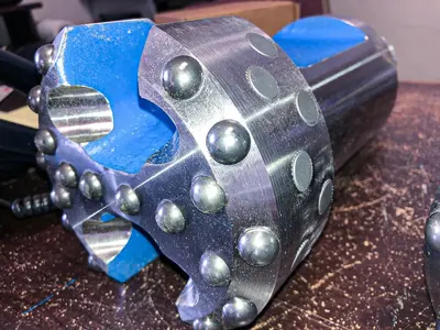 Used TRIDENT SUPREME 6" FLAT FACE CARBIDE BUTTON CABLE TOOL DRILL BIT Carbide Drills Pennsylvania US | East West Machinery & Drilling #1417759