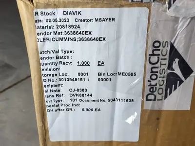 NEW CUMMINS 3638640EX