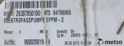 NEW METSO BEKA MAX 900020819/4 DRUM PUMP 230/400V 265/460V SK1SM40VF-63L4 SK63L4