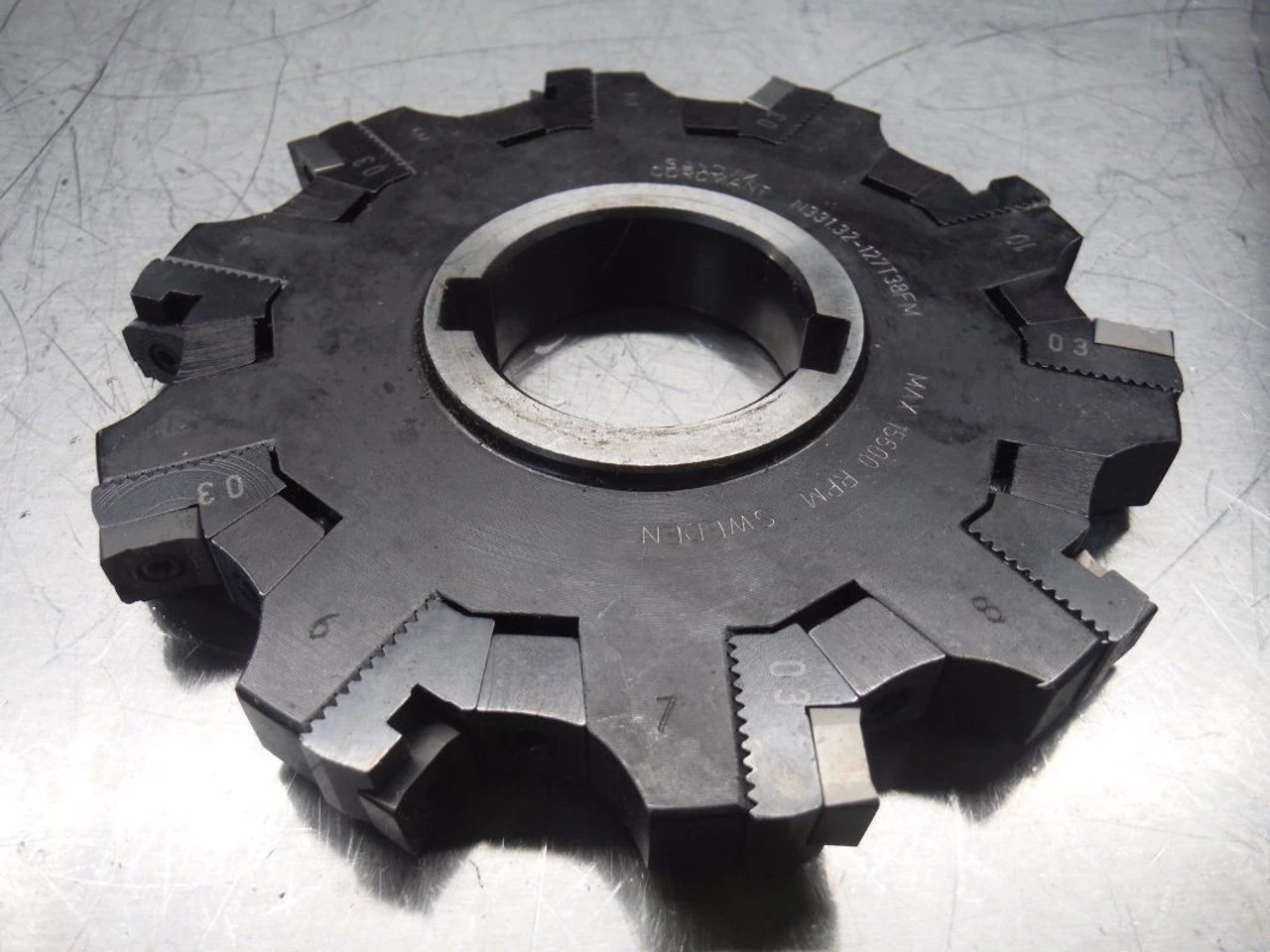 Sandvik 5" Slot Milling Cutter 1.5" Arbor .472-.591" N331.32-127T38FM (LOC2965B)