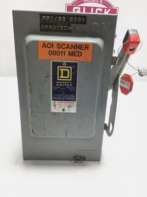 Square D H321N Heavy Duty Safety Disconnect Switch 30A 600V 3-Pole NEMA 1