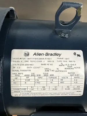 New - Allen Bradley 184TTFB4026AA Electric Motor 1750 RPM (BIN-7.5.3)