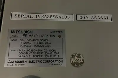 USED MITSUBISHI FR-A540L-G132K-NA