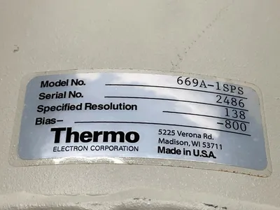 669A-1SPS | Thermo Electron Corp  Energy Dispersive X-Ray Spectrometer - Used